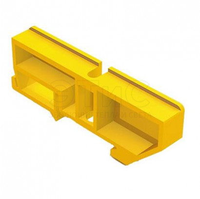 Изолятор нулевой шины на DIN-рейку 35мм желтый